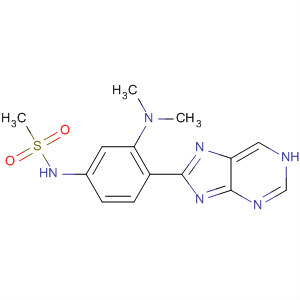 89469-23-8  Methanesulfonamide, N-[3-(dimethylamino)-4-(1H-purin-8-yl)phenyl]-