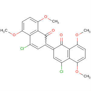 89474-95-3  1(2H)-Naphthalenone,4-chloro-2-(4-chloro-5,8-dimethoxy-1-oxo-2(1H)-naphthalenylidene)-5,8-dimethoxy-