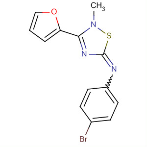 89475-42-3  Benzenamine,4-bromo-N-[3-(2-furanyl)-2-methyl-1,2,4-thiadiazol-5(2H)-ylidene]-