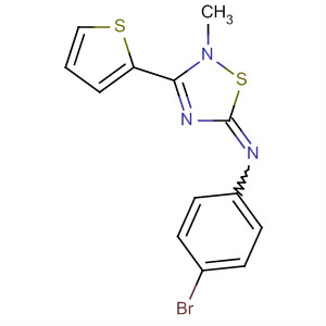 89475-44-5  Benzenamine,4-bromo-N-[2-methyl-3-(2-thienyl)-1,2,4-thiadiazol-5(2H)-ylidene]-