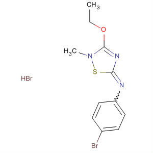 89476-46-0  Benzenamine,4-bromo-N-(3-ethoxy-2-methyl-1,2,4-thiadiazol-5(2H)-ylidene)-,monohydrobromide