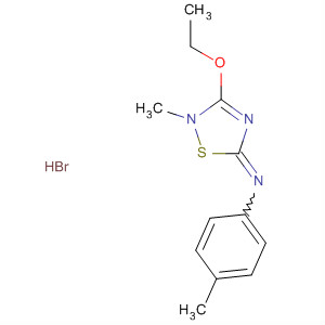 89476-48-2  Benzenamine,N-(3-ethoxy-2-methyl-1,2,4-thiadiazol-5(2H)-ylidene)-4-methyl-,monohydrobromide