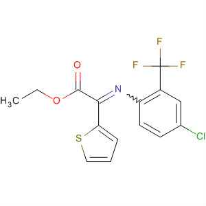 89481-64-1  2-Thiopheneacetic acid, a-[[4-chloro-2-(trifluoromethyl)phenyl]imino]-,ethyl ester