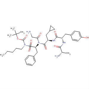 89483-16-9  L-Phenylalaninamide,3-cyclopropyl-N-[(1,1-dimethylethoxy)carbonyl]-D-alanyl-L-tyrosyl-D-alanylglycyl-N-pentyl-