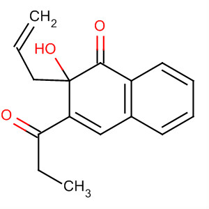 89510-15-6  1(2H)-Naphthalenone, 2-hydroxy-3-(1-oxopropyl)-2-(2-propenyl)-