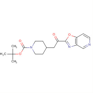 895125-13-0  1-Piperidinecarboxylic acid, 4-(2-oxazolo[4,5-c]pyridin-2-yl-2-oxoethyl)-,1,1-dimethylethyl ester