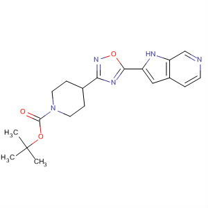 895125-46-9  1-Piperidinecarboxylic acid,4-[5-(1H-pyrrolo[2,3-c]pyridin-2-yl)-1,2,4-oxadiazol-3-yl]-,1,1-dimethylethyl ester