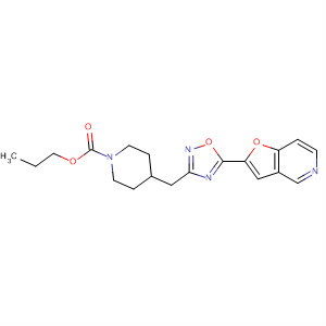 895125-56-1  1-Piperidinecarboxylic acid,4-[(5-furo[3,2-c]pyridin-2-yl-1,2,4-oxadiazol-3-yl)methyl]-, propyl ester