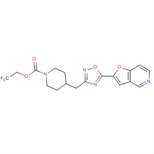 895125-58-3  1-Piperidinecarboxylic acid,4-[(5-furo[3,2-c]pyridin-2-yl-1,2,4-oxadiazol-3-yl)methyl]-, ethyl ester