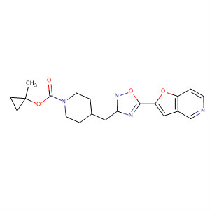 895125-68-5  1-Piperidinecarboxylic acid,4-[(5-furo[3,2-c]pyridin-2-yl-1,2,4-oxadiazol-3-yl)methyl]-,1-methylcyclopropyl ester