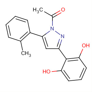 895138-50-8  1H-Pyrazole, 1-acetyl-3-(2,6-dihydroxyphenyl)-5-(2-methylphenyl)-
