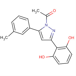 895138-51-9  1H-Pyrazole, 1-acetyl-3-(2,6-dihydroxyphenyl)-5-(3-methylphenyl)-