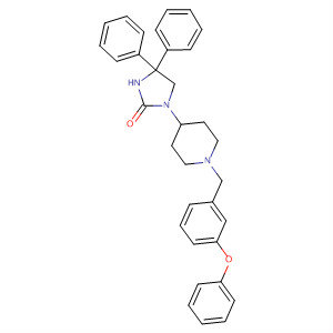 895149-82-3  2-Imidazolidinone,1-[1-[(3-phenoxyphenyl)methyl]-4-piperidinyl]-4,4-diphenyl-