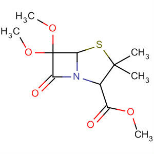 89052-06-2  4-Thia-1-azabicyclo[3.2.0]heptane-2-carboxylic acid,6,6-dimethoxy-3,3-dimethyl-7-oxo-, methyl ester, (2S)-