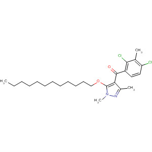 89078-91-1  Methanone,(2,4-dichloro-3-methylphenyl)[5-(dodecyloxy)-1,3-dimethyl-1H-pyrazol-4-yl]-