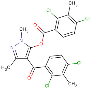 89079-25-4  Benzoic acid, 2,4-dichloro-3-methyl-,4-(2,4-dichloro-3-methylbenzoyl)-1,3-dimethyl-1H-pyrazol-5-yl ester
