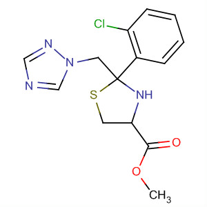 89082-14-4  4-Thiazolidinecarboxylic acid,2-(2-chlorophenyl)-2-(1H-1,2,4-triazol-1-ylmethyl)-, methyl ester, cis-