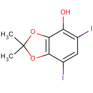 89084-80-0  1,3-Benzodioxol-4-ol, 5,7-diiodo-2,2-dimethyl-