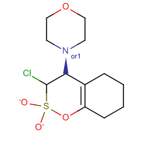 89099-28-5  Morpholine,4-(3-chloro-3,4,5,6,7,8-hexahydro-2,2-dioxido-1,2-benzoxathiin-4-yl)-,trans-
