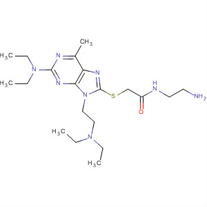 891199-97-6  Acetamide,N-(2-aminoethyl)-2-[[2-(diethylamino)-9-[2-(diethylamino)ethyl]-6-methyl-9H-purin-8-yl]thio]-