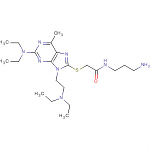 891199-98-7  Acetamide,N-(3-aminopropyl)-2-[[2-(diethylamino)-9-[2-(diethylamino)ethyl]-6-methyl-9H-purin-8-yl]thio]-