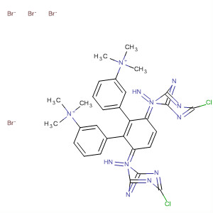 89130-58-5  Benzenaminium,3,3'-[1,4-phenylenebis[imino(6-chloro-1,3,5-triazine-4,2-diyl)imino]]bis[N,N,N-trimethyl-, dibromide