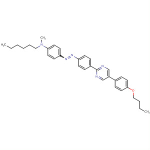 89132-10-5  Benzenamine,4-[[4-[5-(4-butoxyphenyl)-2-pyrimidinyl]phenyl]azo]-N-hexyl-N-methyl-