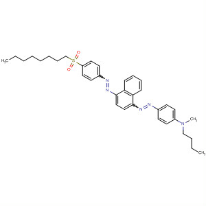 89132-23-0  Benzenamine,N-butyl-N-methyl-4-[[4-[[4-(octylsulfonyl)phenyl]azo]-1-naphthalenyl]azo]-