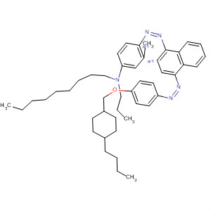 89132-31-0  Benzenamine,4-[[4-[[4-[(4-butylcyclohexyl)methoxy]phenyl]azo]-1-naphthalenyl]azo]-3-methyl-N-nonyl-N-propyl-, trans-