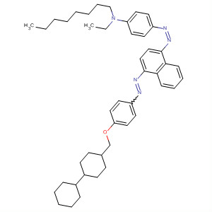 89132-42-3  Benzenamine,4-[[4-[[4-([1,1'-bicyclohexyl]-4-ylmethoxy)phenyl]azo]-1-naphthalenyl]azo]-N-ethyl-N-octyl-, trans-