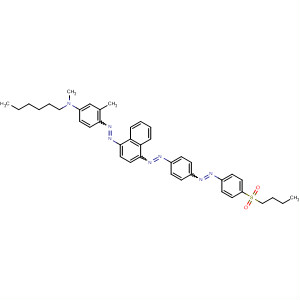 89132-61-6  Benzenamine,4-[[4-[[4-[[4-(butylsulfonyl)phenyl]azo]phenyl]azo]-1-naphthalenyl]azo]-N-hexyl-N,3-dimethyl-