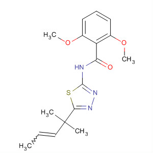 89151-60-0  Benzamide,N-[5-(1,1-dimethyl-2-butenyl)-1,3,4-thiadiazol-2-yl]-2,6-dimethoxy-