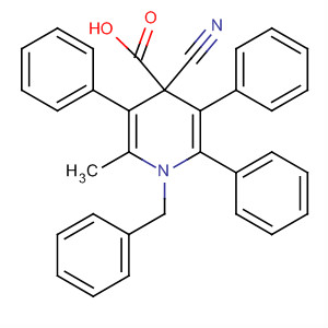 89152-06-7  4-Pyridinecarboxylic acid,4-cyano-1,4-dihydro-2-methyl-3,5,6-triphenyl-1-(phenylmethyl)-