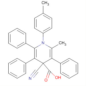 89152-07-8  4-Pyridinecarboxylic acid,4-cyano-1,4-dihydro-2-methyl-1-(4-methylphenyl)-3,5,6-triphenyl-