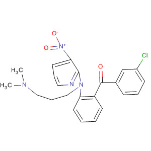 89154-01-8  Methanone,(3-chlorophenyl)[2-[[3-(dimethylamino)propyl](3-nitro-2-pyridinyl)amino]phenyl]-
