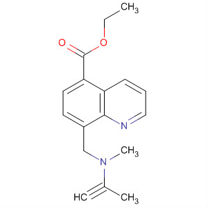 89159-91-1  5-Quinolinecarboxylic acid, 8-[(methyl-2-propynylamino)methyl]-, ethylester