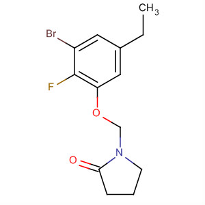 891844-10-3  2-Pyrrolidinone, 1-[(3-bromo-5-ethyl-2-fluorophenyl)hydroxymethyl]-