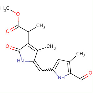 89188-62-5  1H-Pyrrole-3-propanoic acid,5-[(5-formyl-4-methyl-1H-pyrrol-2-yl)methylene]-2,5-dihydro-4-methyl-2-oxo-, methyl ester, (Z)-