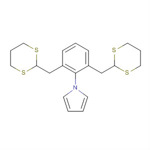 89208-02-6  1H-Pyrrole, 1-[2,6-bis(1,3-dithian-2-ylmethyl)phenyl]-