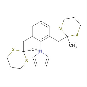 89208-03-7  1H-Pyrrole, 1-[2,6-bis[(2-methyl-1,3-dithian-2-yl)methyl]phenyl]-