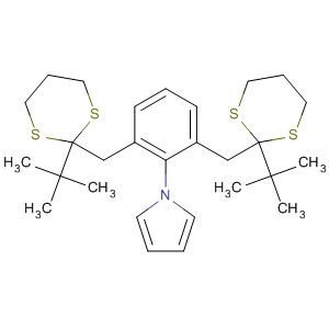 89208-04-8  1H-Pyrrole,1-[2,6-bis[[2-(1,1-dimethylethyl)-1,3-dithian-2-yl]methyl]phenyl]-