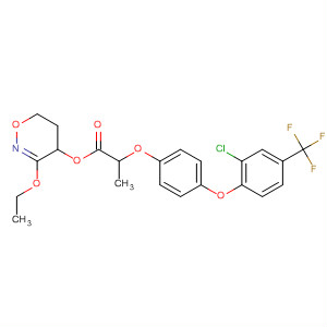 89224-38-4  Propanoic acid, 2-[4-[2-chloro-4-(trifluoromethyl)phenoxy]phenoxy]-,3-ethoxy-5,6-dihydro-4H-1,2-oxazin-4-yl ester