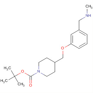 892406-36-9  1-Piperidinecarboxylic acid,4-[[3-[(methylamino)methyl]phenoxy]methyl]-, 1,1-dimethylethyl ester