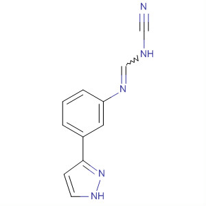 89250-44-2  Methanimidamide, N-cyano-N'-[3-(1H-pyrazol-3-yl)phenyl]-