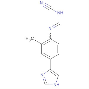 89250-45-3  Methanimidamide, N-cyano-N'-[4-(1H-imidazol-4-yl)-2-methylphenyl]-