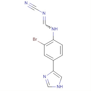89250-46-4  Methanimidamide, N-[2-bromo-4-(1H-imidazol-4-yl)phenyl]-N'-cyano-