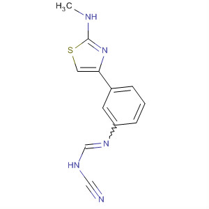 89250-80-6  Methanimidamide, N-cyano-N'-[3-[2-(methylamino)-4-thiazolyl]phenyl]-