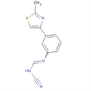 89250-82-8  Methanimidamide, N-cyano-N'-[3-(2-methyl-4-thiazolyl)phenyl]-