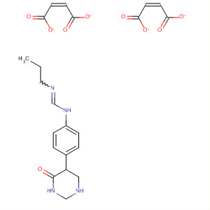 89252-90-4  Methanimidamide, N-[4-(dihydro-4-oxo-5-pyrimidinyl)phenyl]-N'-propyl-,(2Z)-2-butenedioate (1:2)