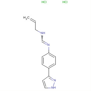 89258-98-0  Methanimidamide, N-2-propenyl-N'-[4-(1H-pyrazol-3-yl)phenyl]-,dihydrochloride